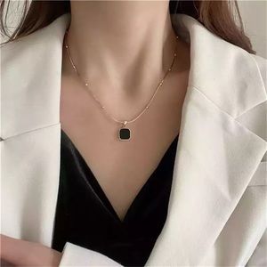 Buy 1 get 1 50% off Brand New Square Black Necklaces